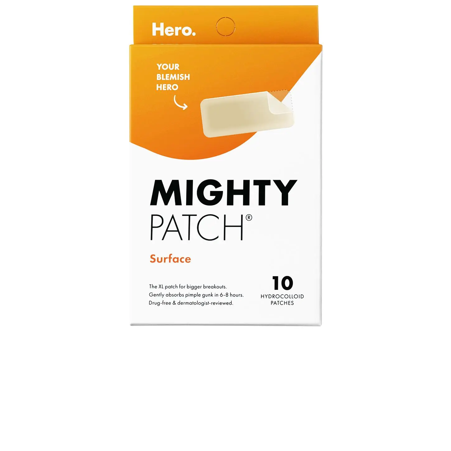 Hero Cosmetics Mighty Patch Surface Pimple Patch 10 Count Hero Cosmetics Mighty Patch Surface Pimple Patch 10 Count