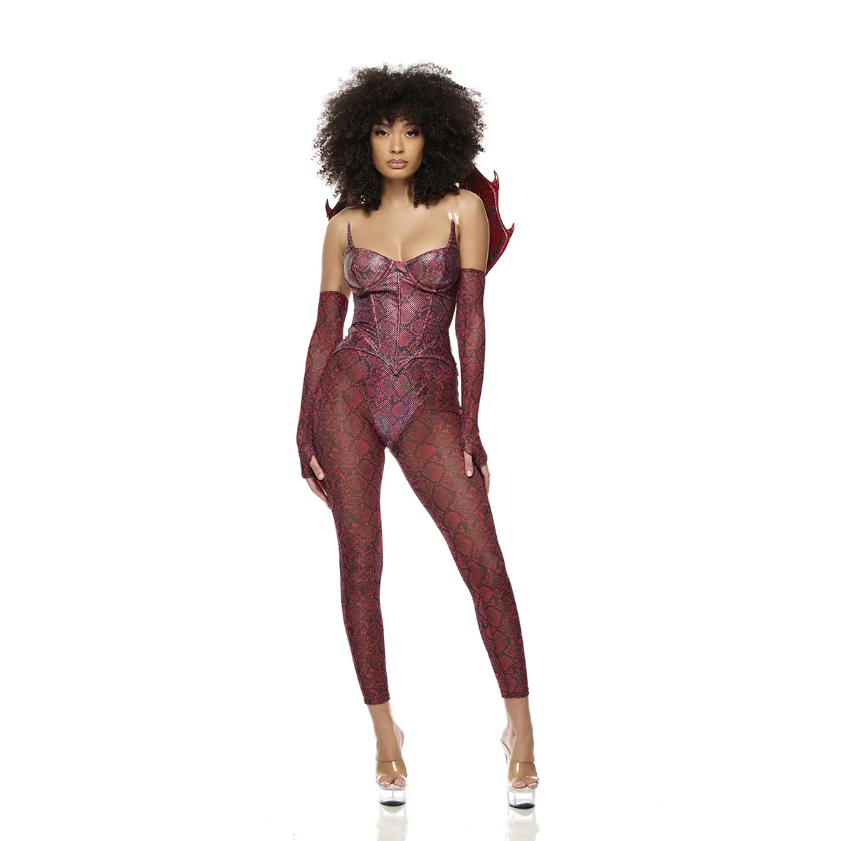 Forplay Women's Halloween Slay Me 5-Piece Women's Dragon Costume