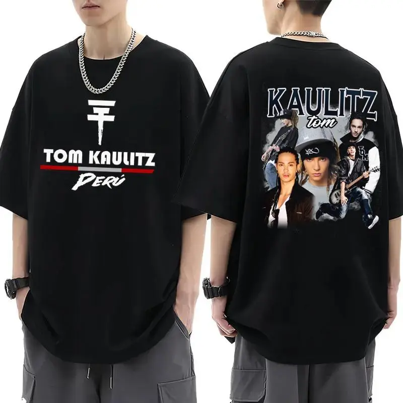 Tom Kaulitz Tokio Hotel Retro Concert T Shirt Gift For Fans Emo Rock Tee