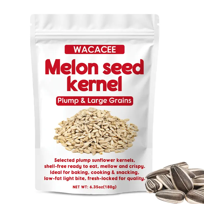 WACACEE Rich Clean Dried Ambient 6.35oz (180g) Bagged Roasted Pumpkin Seeds & Deshelled Sunflower Seed Kernels, 24 Months Shelf Life, Fresh-Locked for Quality, Cooking & Snacking Ingredients