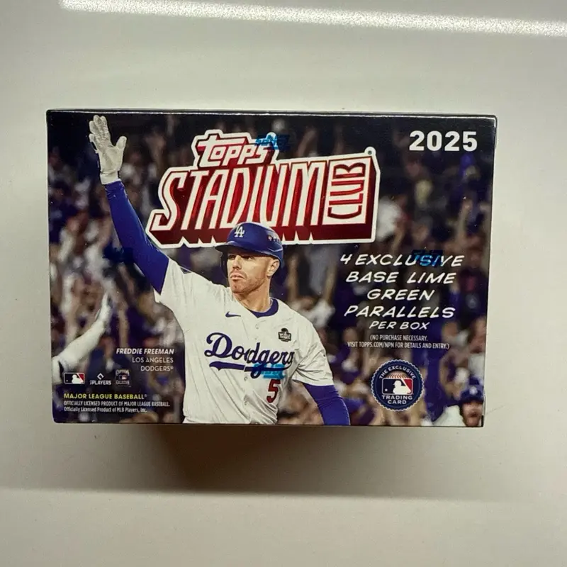 2025 Topps Stadium Club Baseball Sealed Blaster Box Freddie Freeman Dodgers MLB