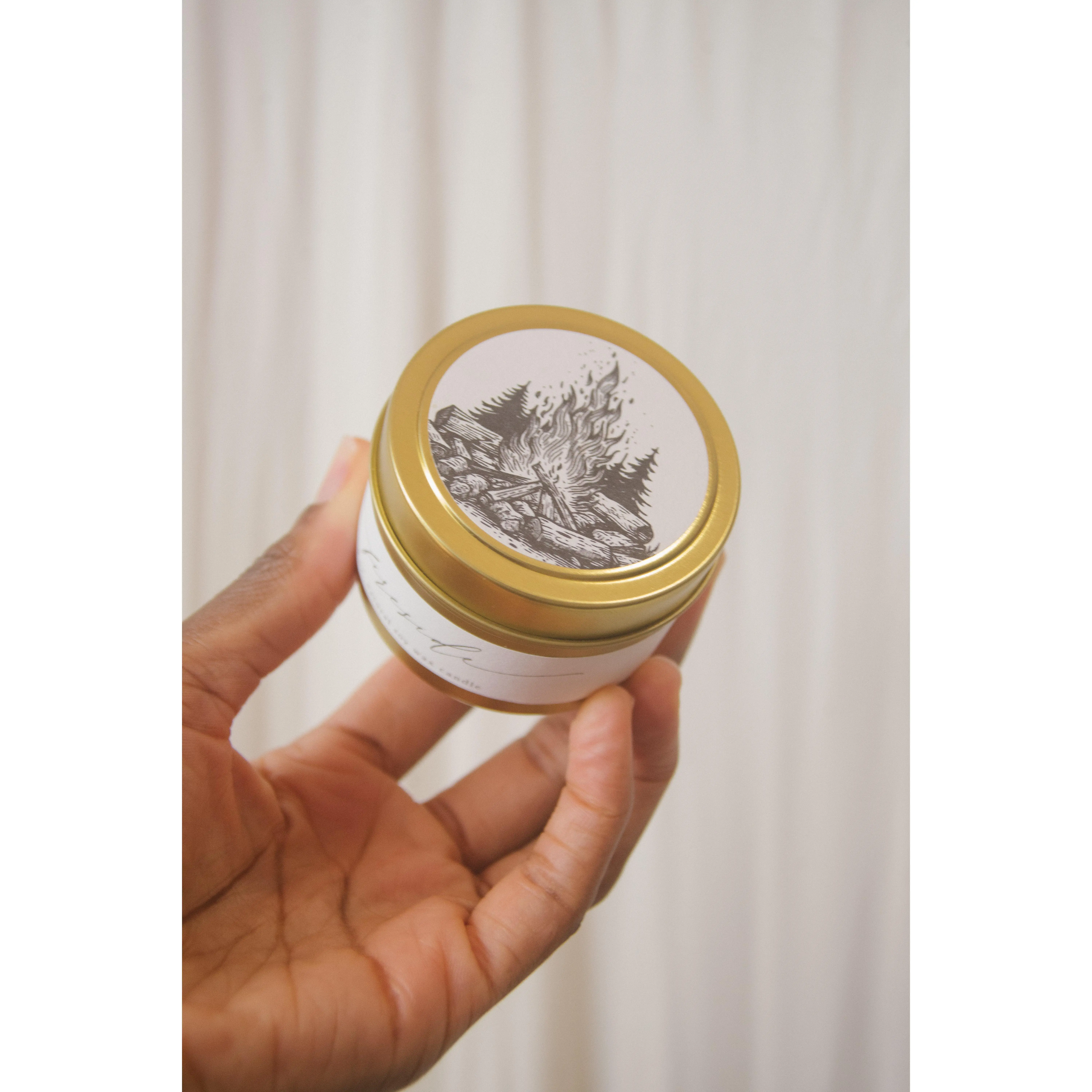 Fireside Tin Candle