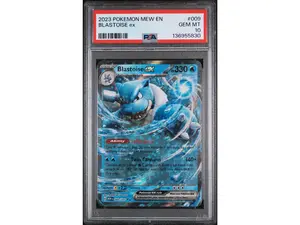 2023 Pokemon Scarlet and Violet 151 Blastoise Ex #9 PSA 10