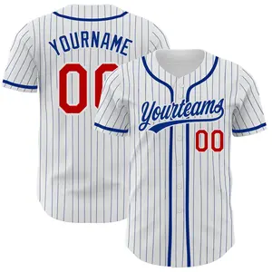 Custom Pinstripe Baseball Jersey Shirts – Personalized Team Name Your Name & Number Collection Jersey Shirt for Men Women Youth Kid Game Day Outfit For Baseball Fans, Sports Lovers