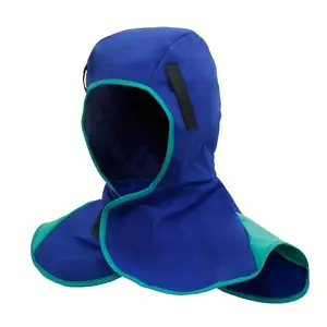 Durable Nylon Welding Mask with Neck & Shoulder Flame Retardant Protection, Anti-splash & Heat Burn Shawl Cap for Electric Welding Helmets, Welding Accessories