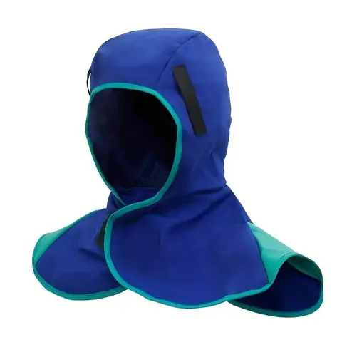 Durable Nylon Welding Mask with Neck & Shoulder Flame Retardant Protection, Anti-splash & Heat Burn Shawl Cap for Electric Welding Helmets, Welding Accessories