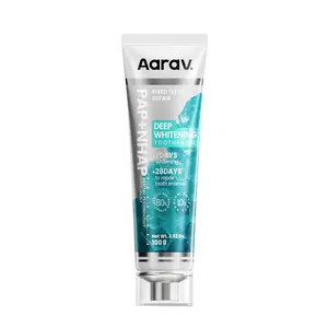 Aarav PAP Deep Whitening Toothpaste  8%Hydroxyapatite added Fluoride Free, Plastic Free, Eco & Travel Friendly - Remineralize with NHA Oral