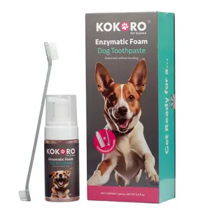 KOKORO ENZYMATIC FOAM DOG TOOTHPASTE COMBO