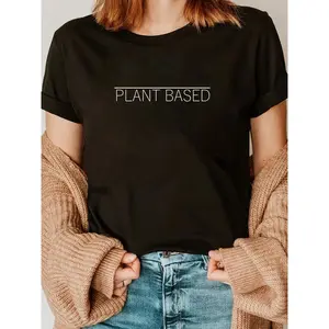 100% Cotton Plant Based Vegan T-Shirt - Vegetarian Gift Tee T-Shirt