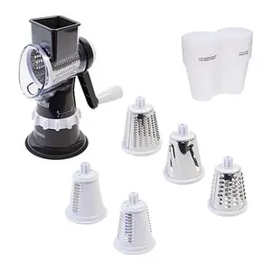 KitchenHQ Speed Grater & Slicer with Suction Base & Drum Holder
