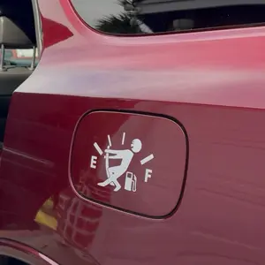 Gas Gauge Stick Figure Vinyl Decal Car Window Sticker stickers Vehicle Exterior Decoration