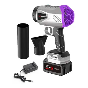 QZDASHU Leaf Blower Cordless With High Power, 395CFM With Battery And Charger, Extended Nozzle, Lightweight Handheld Design, Turbo Jet Blower For Patio Cleaning, Car Blowing Water, Lawn Care, Blowing Leaves/Dust. outdoorfun
