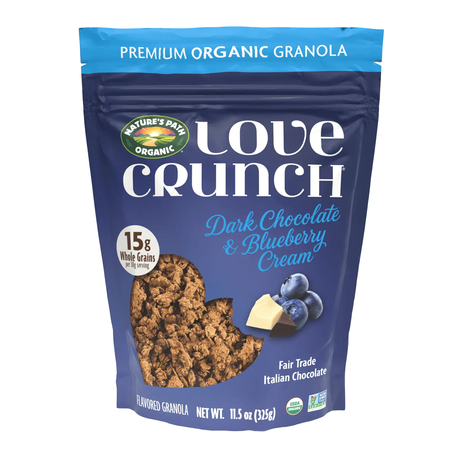 Dark Chocolate & Blueberry Cream Granola Dark Chocolate & Blueberry Cream Granola