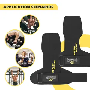 Unisex wrist support strap for fitness, deadlifts, and pull-ups, double-layer thickened cowhide palm protector, non-slip and wear-resistant wrist support for strength training