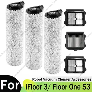 For Tineco iFloor 3 Replacement Brush Rollers and HEPA Filter Accessories Kits Compatible with Tineco iFloor 3 and Floor One S3 Cordless Wet & Dry Vacuum Cleaner Replacement Parts