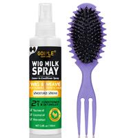 wig milk spray with brush（purple）