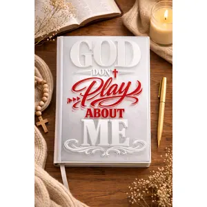 God Don’t Play About Me 2.0 UV DTF Journal Transfer