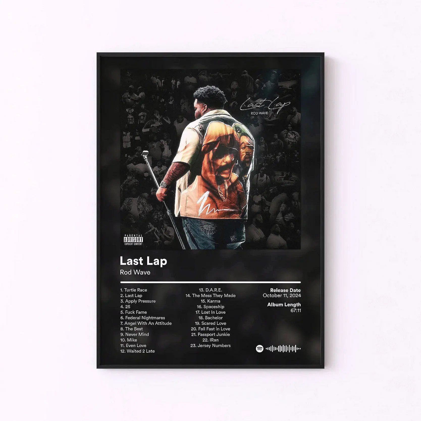 Set Of 9 Rod Wave Album Cover Posters HD Print Unframed Rap Hip Hop Music Wall Art Aesthetic Room Home House Modern Wall Decor Trendy Gift