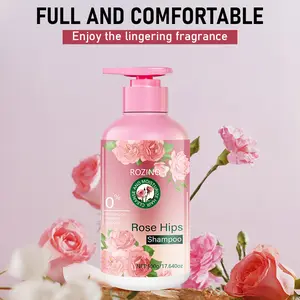 ROZINO Rose Hips Shampoo for All Hair Types - Smooth Add Shine & Strengthen Hair Care Solution with Lingering Fragrance