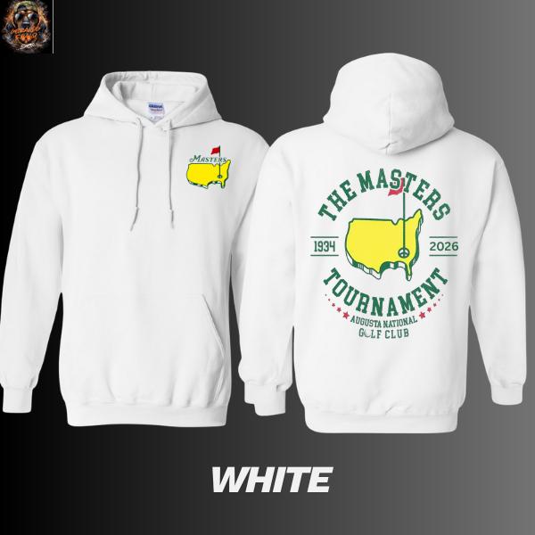 [Made in the USA] The Masters Tourathon 2026 Hooded Hoodie, Augusta National Golf Club T-shirt, Vintage USA Map Print Shirt, Golf Fan Gift for Men and Women