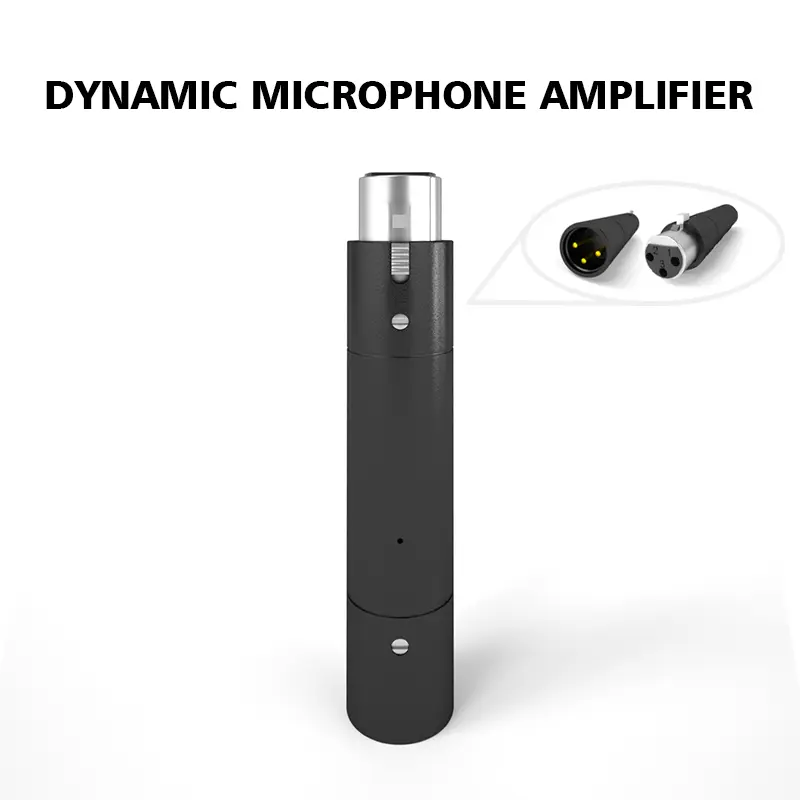 MINI Dynamic Studio Audio Amplifier - Metal Durable Microphone Preamplifier for Content Creators, Podcasters, Live Performance, with Pure Sound, Ultra-Low Noise Floor, Powerful Gain, Home Amplifier for Audio & Video Use