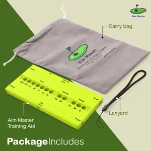 Aim Master Training Aid. FIX YOUR GOLF GAME FOR GOOD!!!  This training aid will drop your score 10-15 strokes in a couple weeks by practicing following our free training videos.