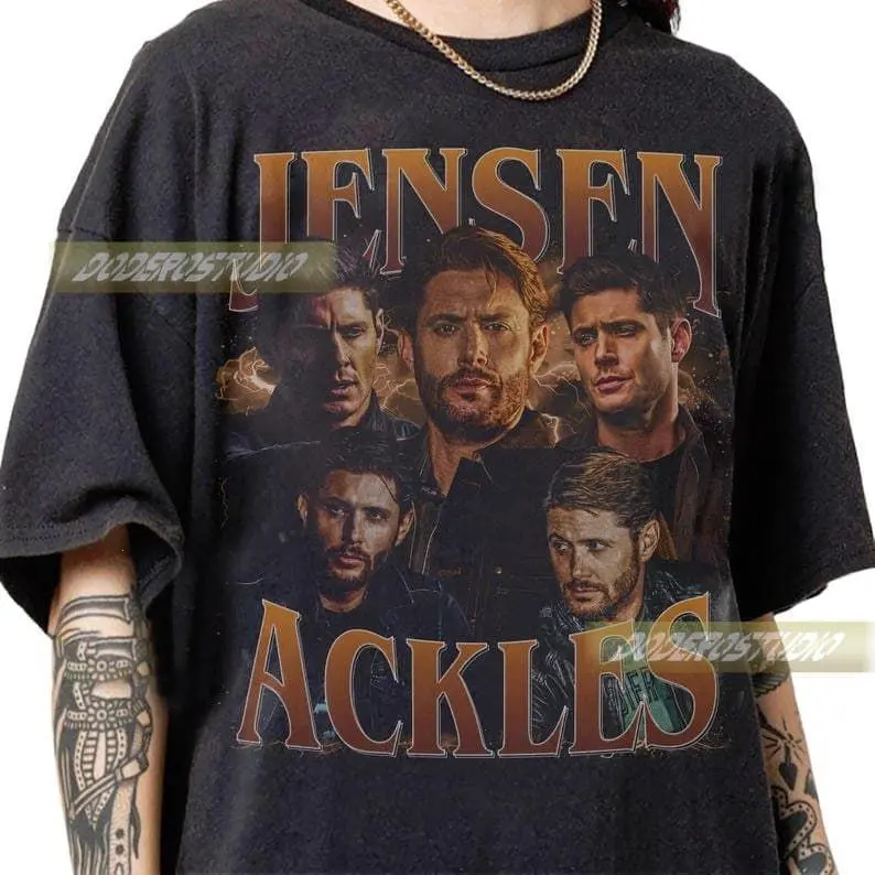 [Sale Up To 50%] Limited Jensen Ackles Vintage Shirt, Jensen Ackles Gifts for Woman and Man, Retro Jensen Ackles Movie Gift, Jensen Ackles 90s Bootleg Shirt