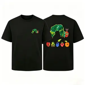 Vintage "The Very Hungry Caterpillar"Two-Sided Print T-Shirt Streetwear graphic vintage tees Menswear Womenswear Crewneck Tshirt Fit