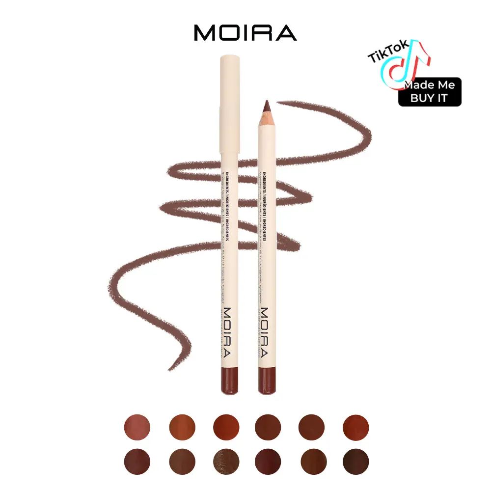 MOIRA | Must-Have Lip Liner Pencil (007, Rum Raisin) | Creamy High-Pigment Formula for Smooth, Long-Lasting Lip Definition, Shade