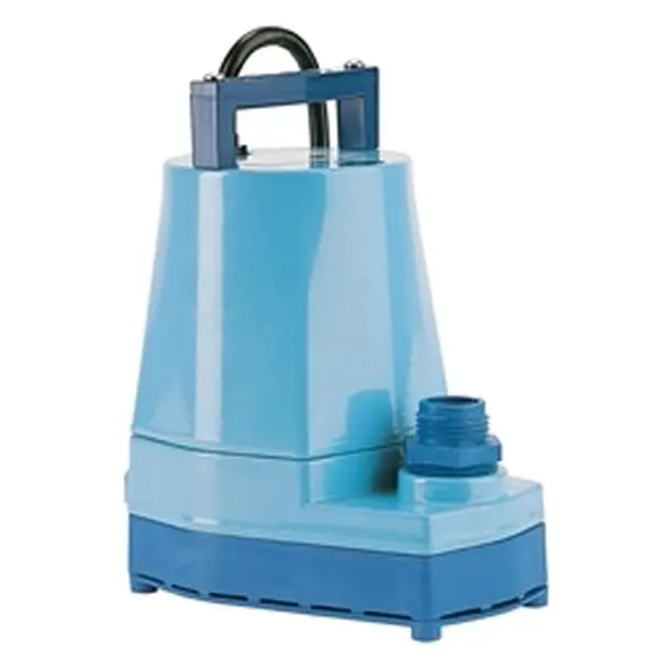 Franklin Electric & Little Giant 506158 Automatic Submersible Utility Pump - 8 Ft. Cable, Epoxy Coated Cast Aluminum, Designed for Continuous Duty, Removable Inlet Screen, Viton Shaft Seal, Garden Use, 8Ft Cable, Outdoor Water Pumps & Accessories