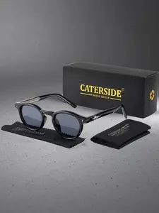 Unisex Polarized Sunglasses, Casual Round Frame Design, PC+cp Lenses, All-Season Eyewear, Travel Beach Wedding Gift Idea