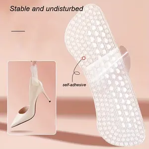 4 Pieces Non-Slip Silicone Shoes Heel Protector-Silicone Shoes Heel Stickers, Women's High Heels Non-Slip, Men's Heel Pad, Insert Pad, Heel Care, Prevent Foaming, Improve the Comfort of Shoes Footwear Insoles