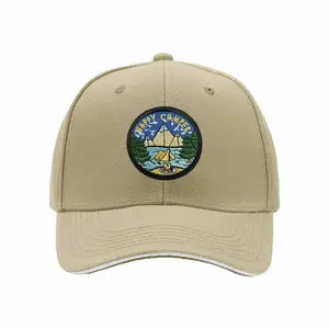 Happy Camper for Outdoor Lovers Hip-hop Hat Outdoor Adjustable Casual Hat Men's and women's casual sports outdoor sandwich baseball cap