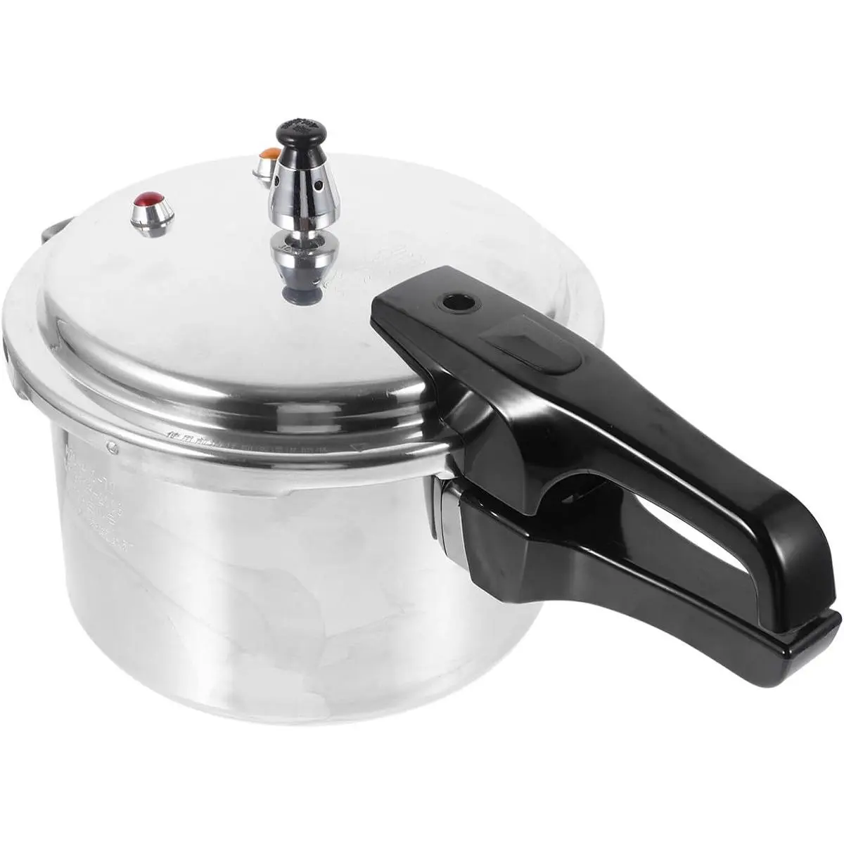 Silver Aluminum Pressure Cooker - 22cm/8.7in Bottom, Mini, Compatible with Gas & Induction Cookers, Kitchenware Pressure Pot