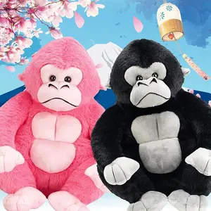 25/35/42CM Lovely Black Gorilla Plush Toys Soft Stuffed Cartoon Animal Monkey Doll For Kids Accompany Toys Lovely Gift