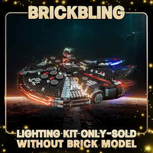 【BrickBling LED Light Kit】for  The Dark Falcon, Creative Lighting Compatible with Lego 75389-No Model (Classic Version Light)