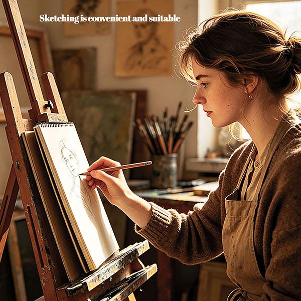 Truecolor Sketchbook,  No Bleed & No Smudge, Durable Hardcover Spiral Bound Sketch Pad, Smooth Drawing Journal for Artists, Beginners, Sketching, Doodling & Art Creation
