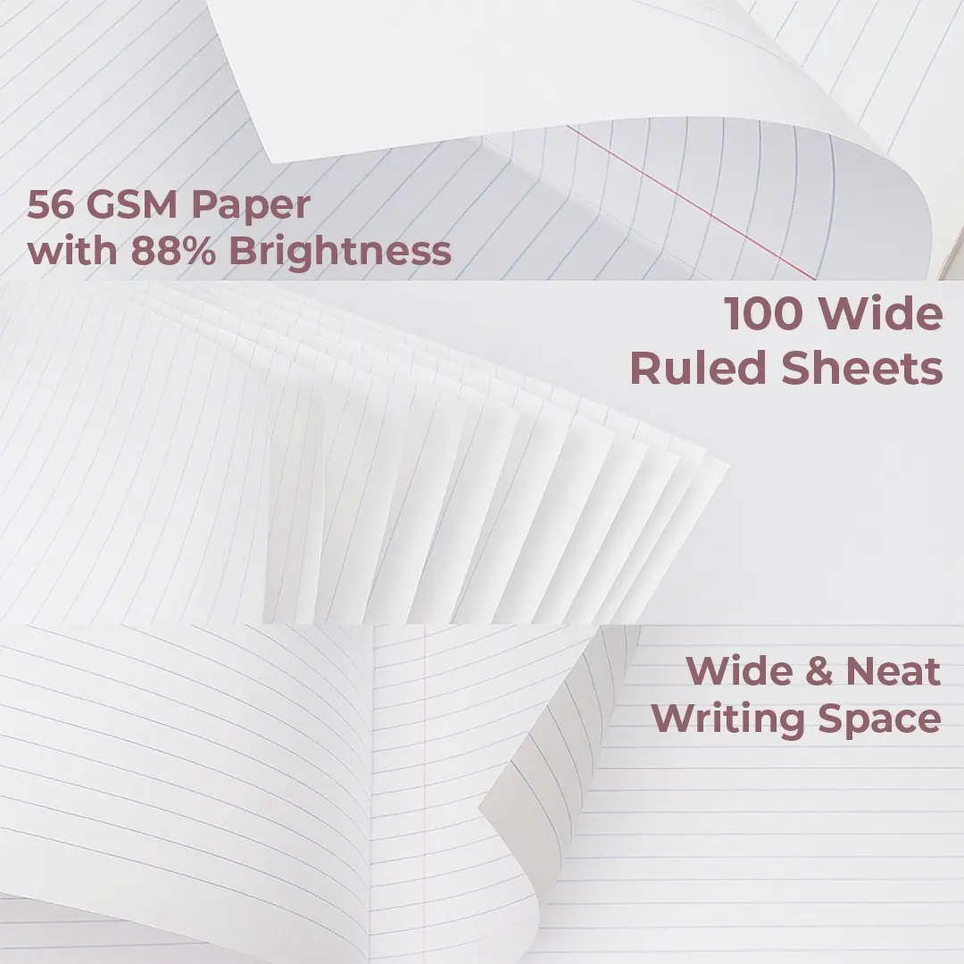 Paper Rite Assorted Marble Composition Notebook Wide Ruled (9.75x7.5 in ...