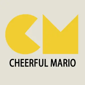 Cheerful Mario shop logo