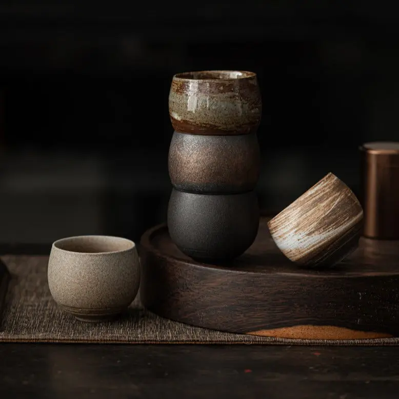 Japanese Style Handmade Stoneware Tea Cup