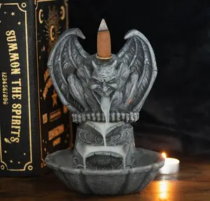Gargoyle Backflow Incense Cone Burner Holder Sticks