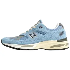 New Balance NB 991 V2 Men's Low-Top Running Shoes in Celestial Blue, Made in UK, Durable and Versatile for Urban Commuting Trending Shoes, House White Official Shoes to Get / Maison Mihara