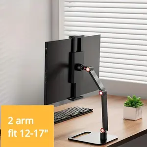 Modern Portable Desk Monitor Phone Holder, Monitor Phone Stand,Monitor Accessories,Sturdy Aluminum Alloy Adjustable Display Base,External Vertical Screen Extender,Men Gifts