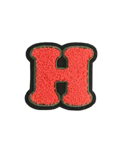 H Red Chenille Varsity Letter Patch - Large