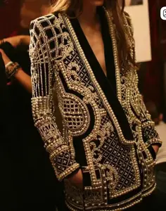 NEW Pearl Embellished Monaco Blazer