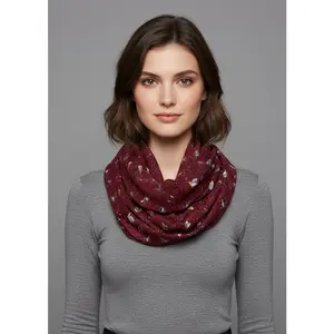 Summer Fashion Womens Chic Bird Print Infinity Scarves