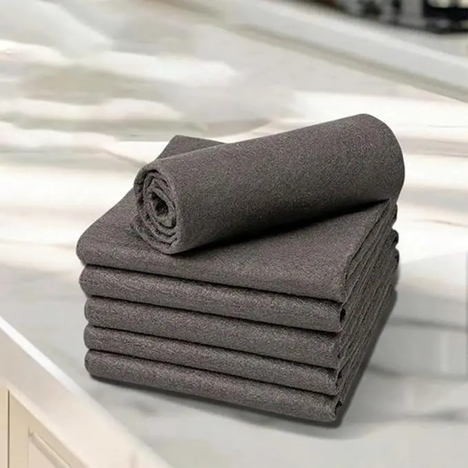 10-Pack Thickened Microfiber Shop Towels, Low Linting, Streak-Free, Absorbent Multi-Functional Dust Removal Cleaning Cloths for Home Kitchen, Car Automotive Garage Cleaning
