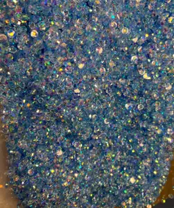 5mm Resin Transparent AB rhinestones Light Blue