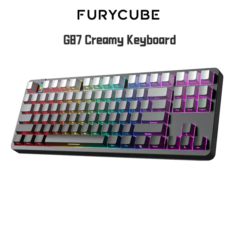 FURYCUBE x ZIFRIEND TK68 60% Creamy Mechanical Gaming Keyboard