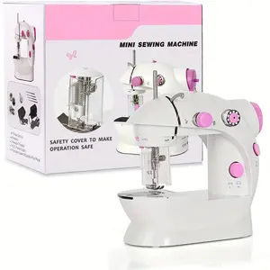 1 Beginner Mini Sewing Machine, Portable Dual Speed Sewing Machine with Needle Protector, Children, Women, Family And Travel, Travel Sewing, Compact Design, Reliable Performance, Needle Protector Included, Beginner Sewers, Travel Crafters